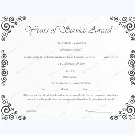 Certificate of service is a great memory bank. Years of service award 04 | Service awards, Awards ...