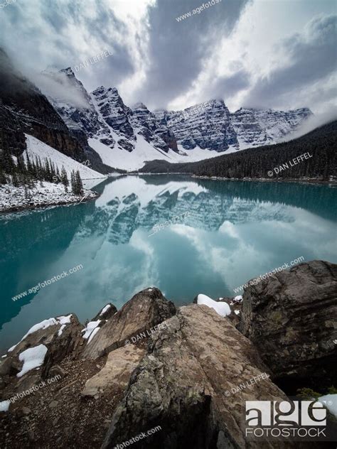 Canadian Rockies Moraine Lake Stock Photo Picture And Rights Managed