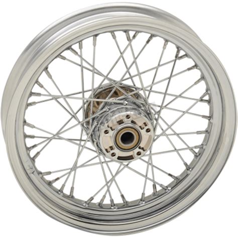 Drag Specialties Chrome Front 16x3 40 Spoke Laced Wheel Non Abs