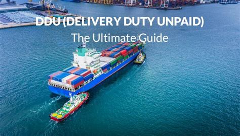 Ddu Shipping Check What Is Rule Unders Ddu Incoterms