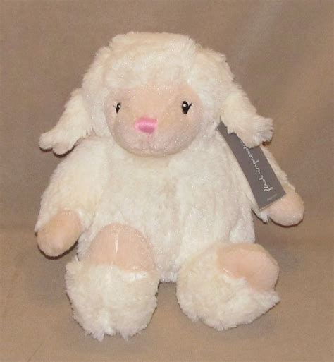 First Impressions Cream Lamb Plush Macys Baby Toy Off White Tan Face