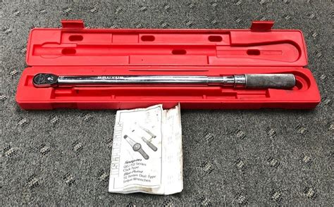 Snap On 12 Drive Brutus 3r250d Torque Wrench 250 Large Click May 08