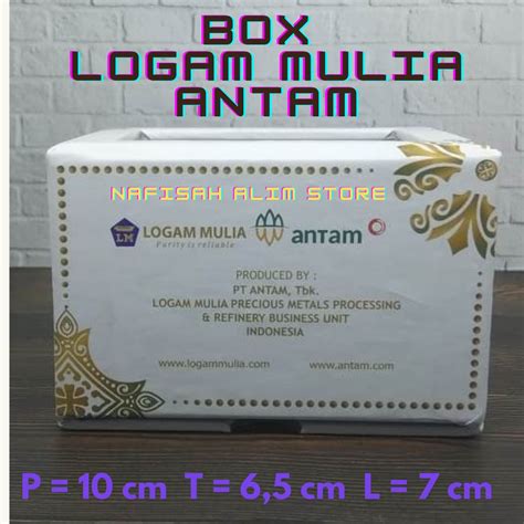jual box logam mulia kotak emas batangan box lm antam box emas antam t shopee indonesia
