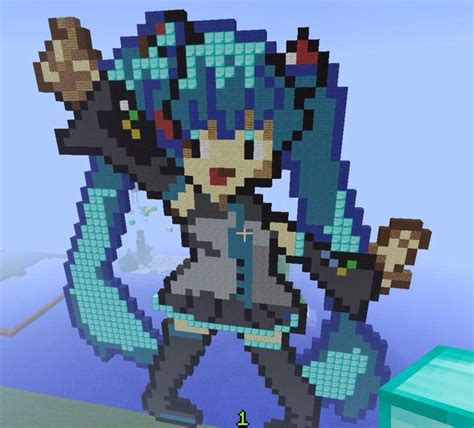 Cool Anime Pixel Art Minecraft I Hope That You Enjoy This How To