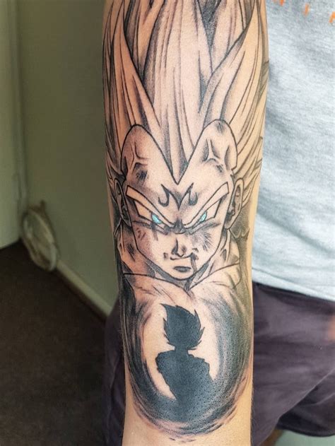 Majin Vegeta Vs Goku Tattoo