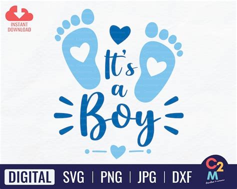 Its A Boy Svg Baby Boy Baby Shower Sign Baby Etsy
