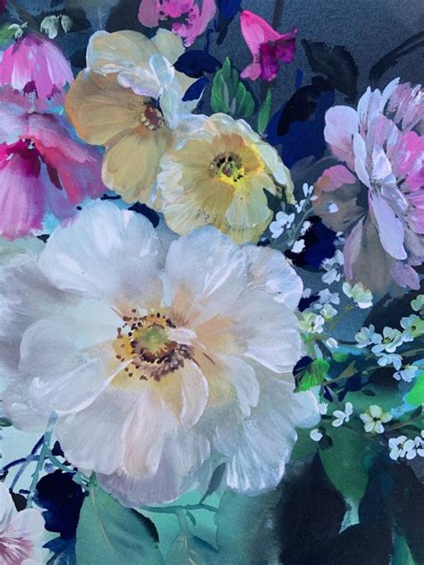 Jo Haran Jo Haran Longing For Light Floral Art Original Mixed