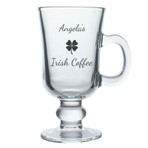 Irish Coffee Mug Engraved Irish Coffee Glass