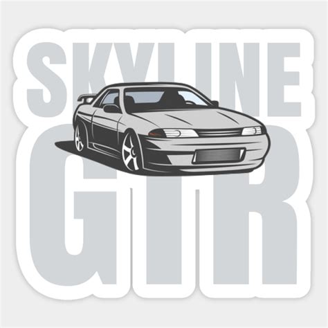 Skyline Gtr R32 Jdm Sticker Teepublic