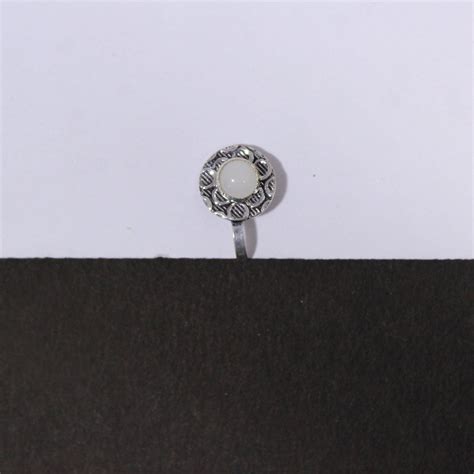 Oxidized German Silver Nose Pin for Women | Silver, German silver, German silver jewelry