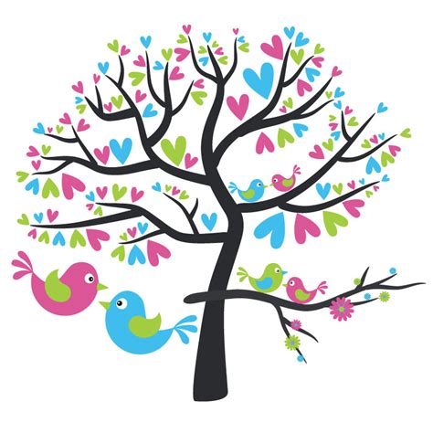 Love Birds In Tree Clipart Clipart Best