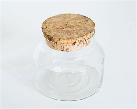 Glass apothecary jars are generally made out of high quality and safe materials, meaning that your items remain safe and untouched by any harmful chemicals. Large Modern Glass Apothecary Jar Cork Lid by ...
