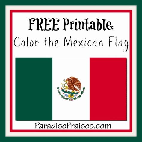 Mexican Flag Printable Coloring Page Unique Free Printables For