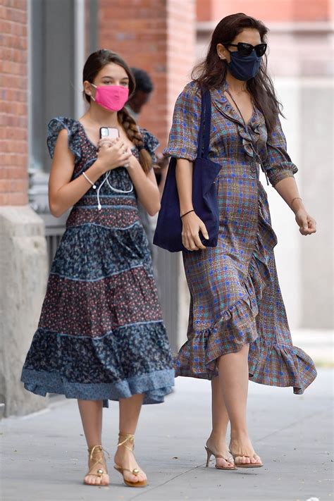 katie holmes with her daughter suri out in nyc 1 luvcelebs