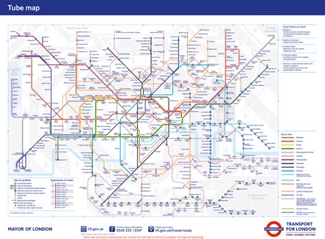 London Tube Map Large Printable