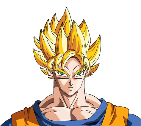 Super Saiyan Goku Coloured By Supakashy On Deviantart