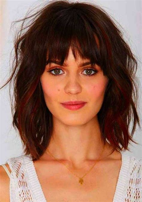 20 Haircuts With Bangs For Round Faces Hairstyles And Haircuts 2016 2017