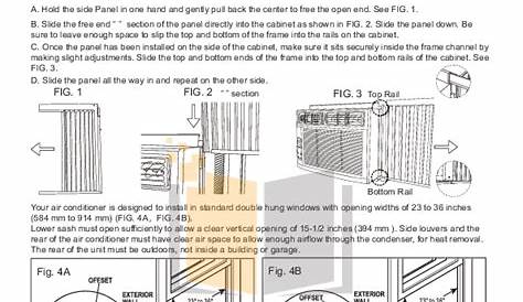 frigidaire air conditioner installation guide