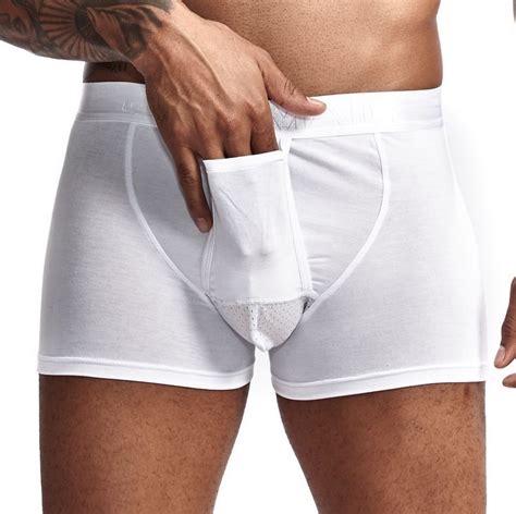 Cotton Men S Underwear Scrotum Support Bag Function Youth Health
