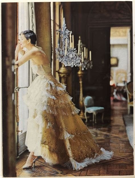 Avondjurk Christian Dior Uit Vogue 1950 Christiandior Fashion