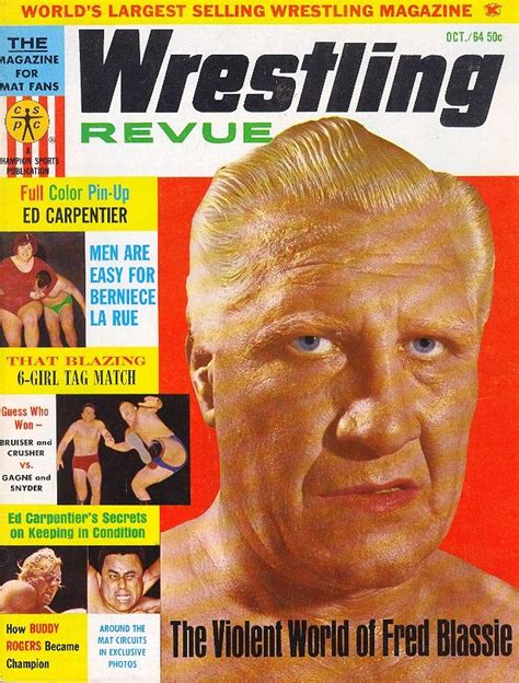 Wrestling Revue October 1964 Pro Wrestling Fandom