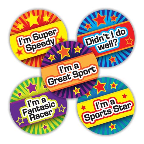 Sports Day Participation Reward Stickers Superstickers