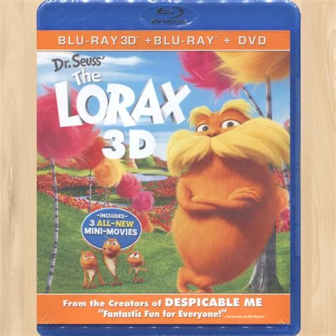 Dr Seuss The Lorax Blu Ray 3d Blu Ray Dvd Danny Devito Ed Helms