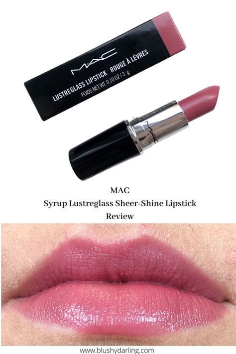 MAC Cosmetics Syrup Lustreglass Sheer Shine Lipstick Review