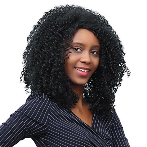 Overmal Shaggy Afro Curly Heat Resistant Synthetic Fashion Wig Hair For