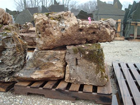 Missouri Weathered Limestone Boulders Large Fort Wayne Rocks