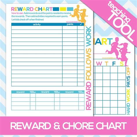 Free Printable Rewards And Chore Charts For Kids • Swaggrabber