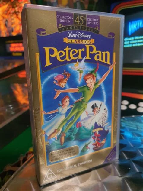 Peter Pan Vhs Walt Disney Classic Movie Vhs Video Cassette Tape Sexiz Pix