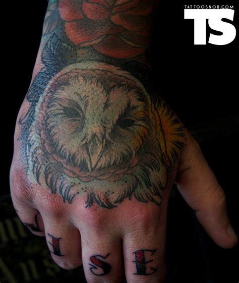 Another Awesome Owl Tattoo Tattoos Hand Tattoos Sweet Tattoos