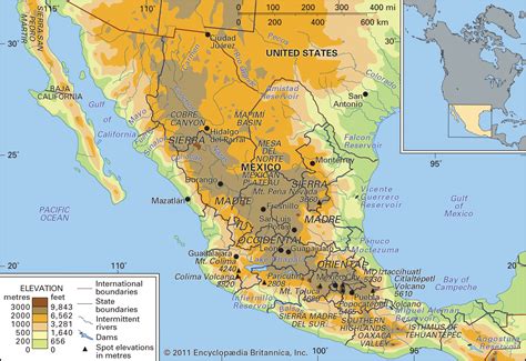 Plateau Of Mexico Map