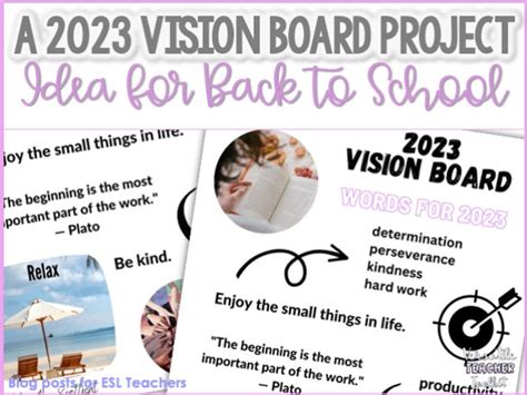 A 2023 Vision Board Project Idea For Back To School