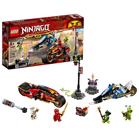 Lego Ninjago Kais Blade Cycle And Zanes Snowmobile 70667