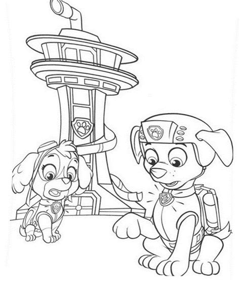 Skye and everest rainbow colouring page. Chase Paw Patrol Coloring Lesson | Kids Coloring Page - Coloring Lesson - Free Printables and ...