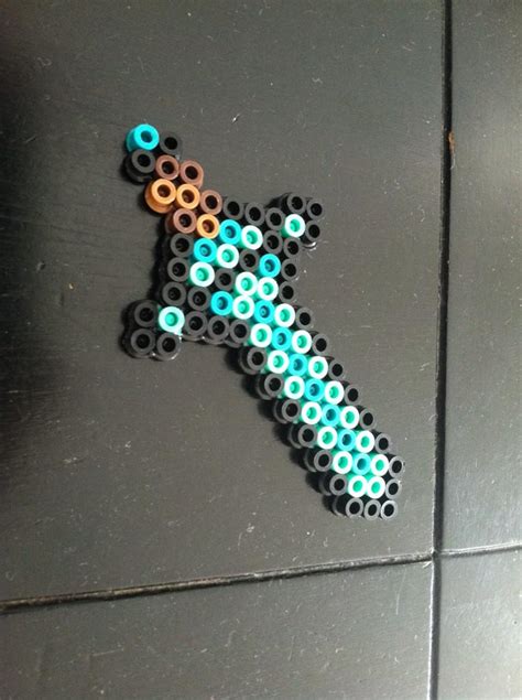 Perler Beads Minecraft Sword Bead Pattern Free