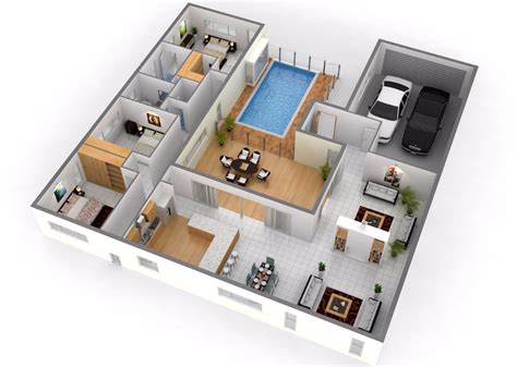 Planos De Casas Modernas En 3d Con Cochera