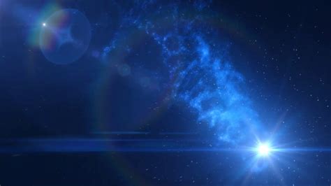 4k Blue Space Nebula Dust Stars Motion Background Aavfx