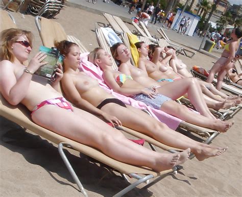 Hot Topless Beach Group