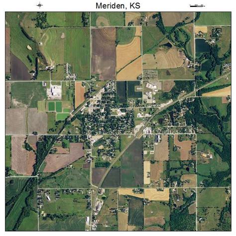 Aerial Photography Map Of Meriden Ks Kansas