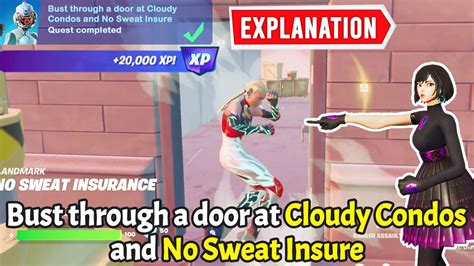 Bust Through A Door At Cloudy Condos And No Sweat Insure Fortnite