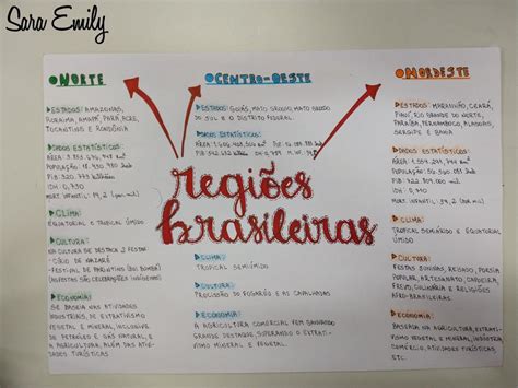 Mapa Mental Da Região Sul