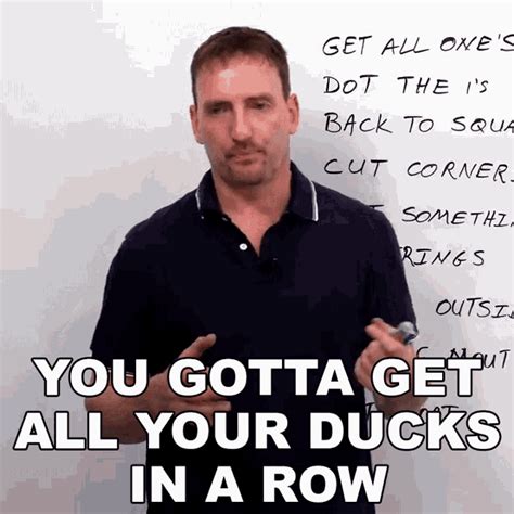 You Gotta Get All Your Ducks In A Row Learn English With Adam  You