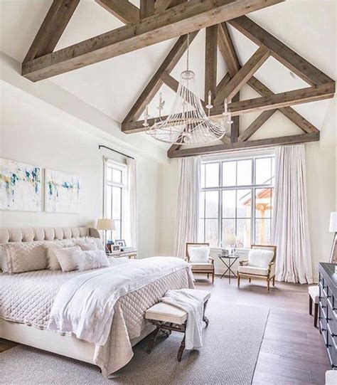 This Bedroom Is To Die For 😍😍😍we Are Loving Those Wood Beams This