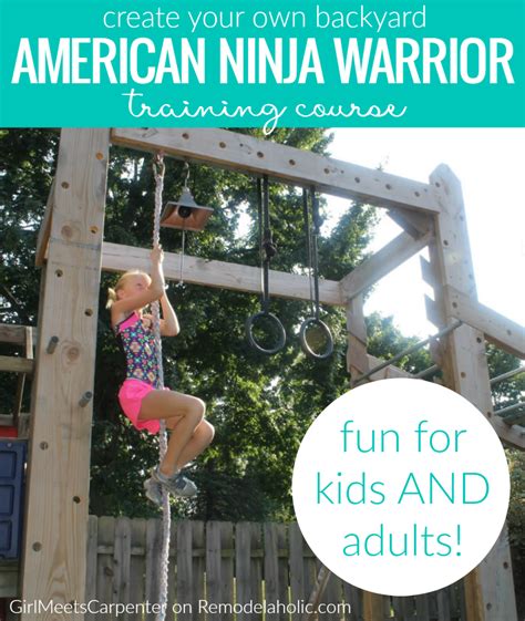 The best part about making a backyard obstacle course is that it doesn't have to be complicated or expensive. Remodelaholic | How to Build Your Own American Ninja Warrior Training Course