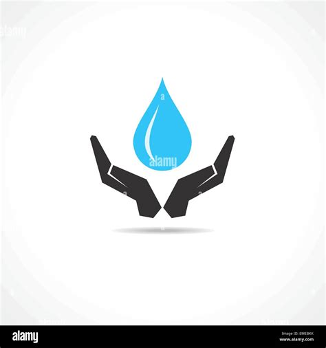 Hand Protecting Water Vector Stock Vector Image And Art Alamy