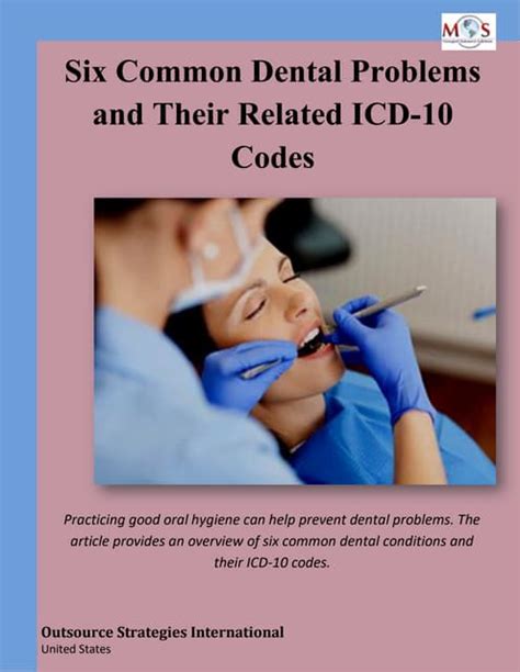 Six Common Dental Problems And Their Related Icd 10 Codes Pdf
