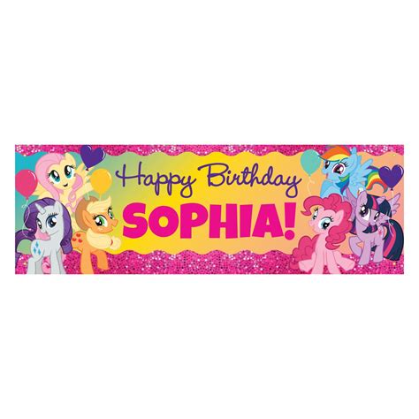 My Little Pony Sparkleriffic Birthday Banner Happy Birthday Kids